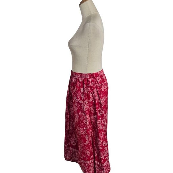 BFA Classics Vintage Red Bandana Print Skirt - Picture 5 of 7